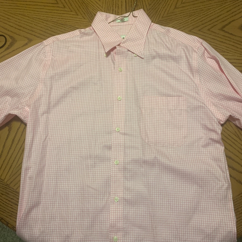 Peter Millar Dress Shirt - Medium - Pink Checkered - worn once - dryclean